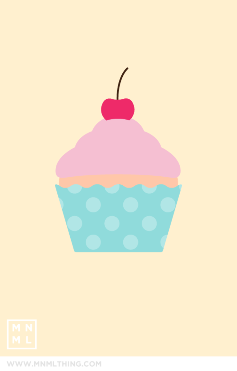 cupcake logo minimalist