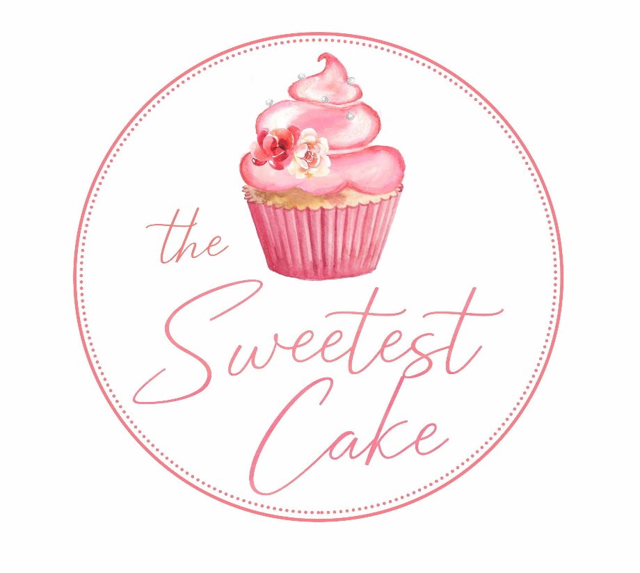 cupcake logo watercolor