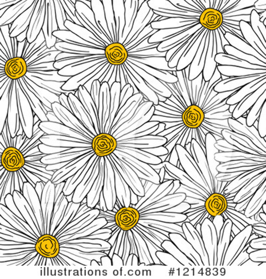 daisy clipart pattern