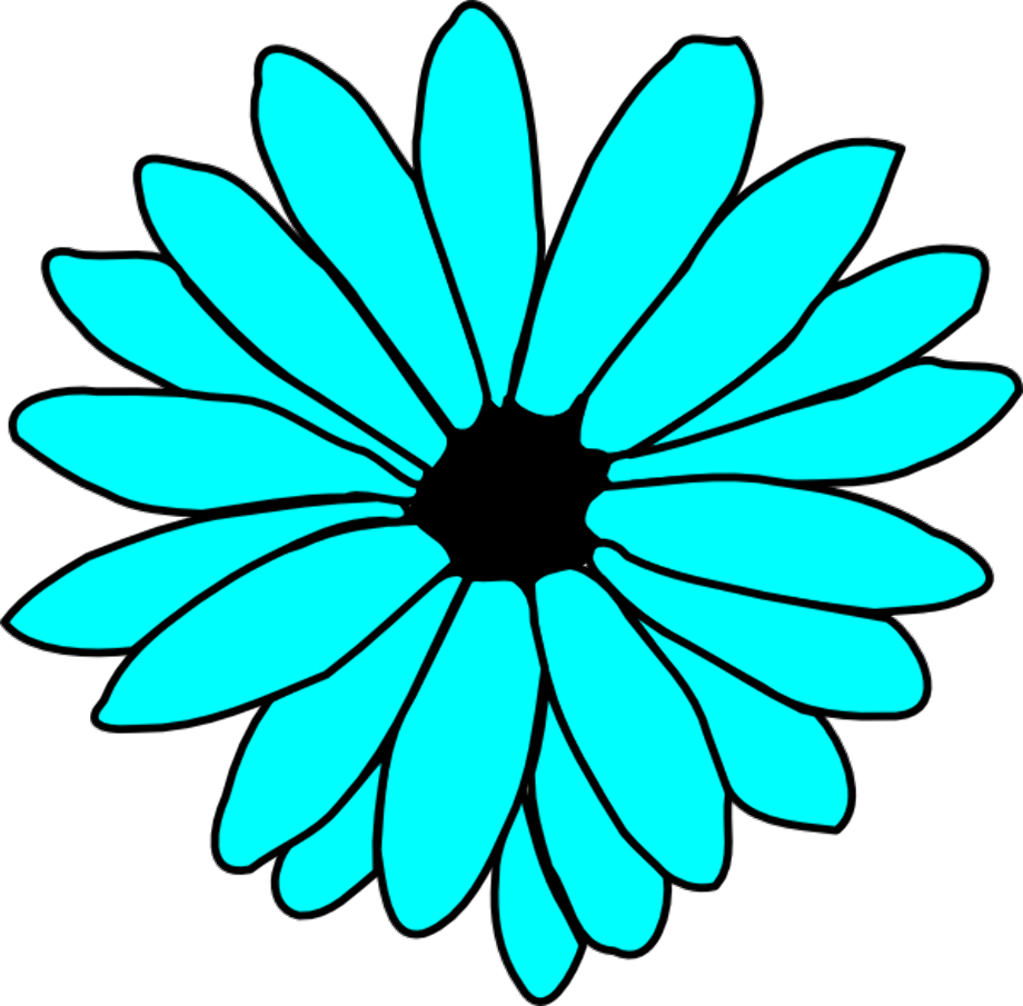 Download High Quality daisy clipart turquoise Transparent PNG Images