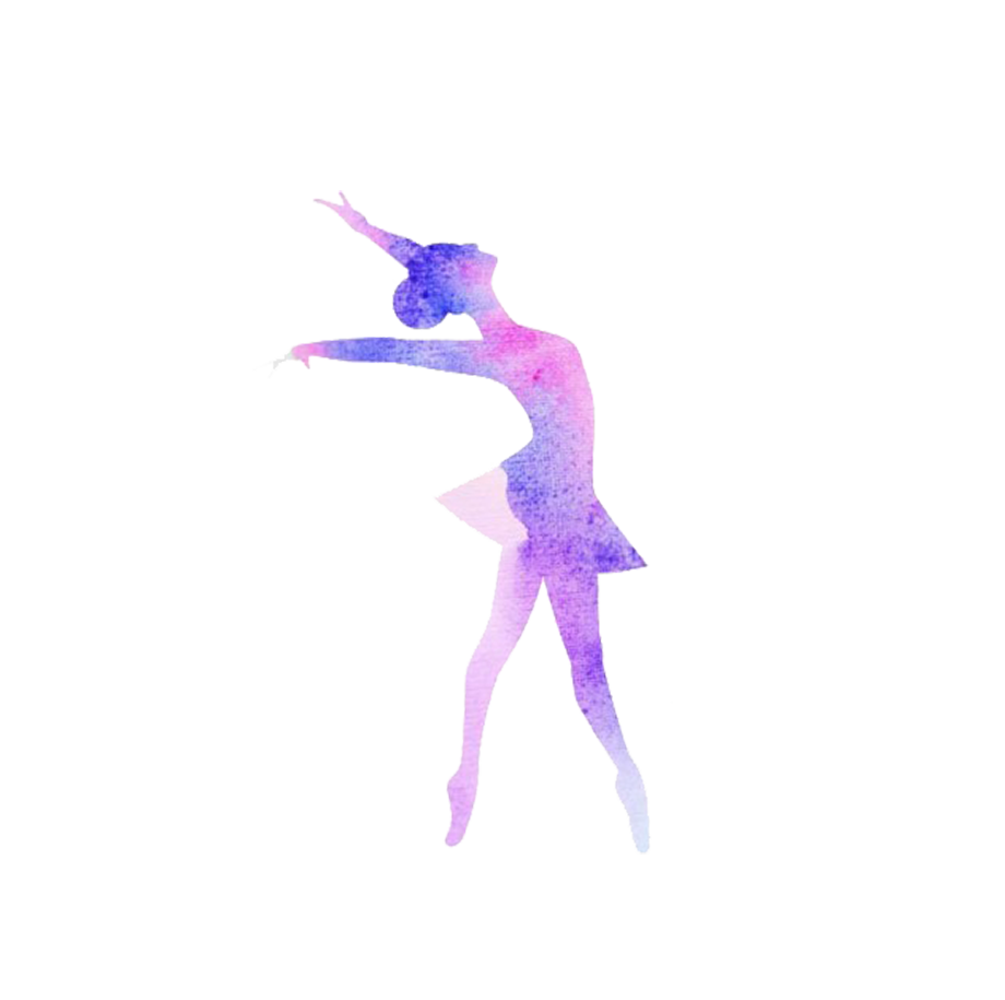 ballerina clipart purple