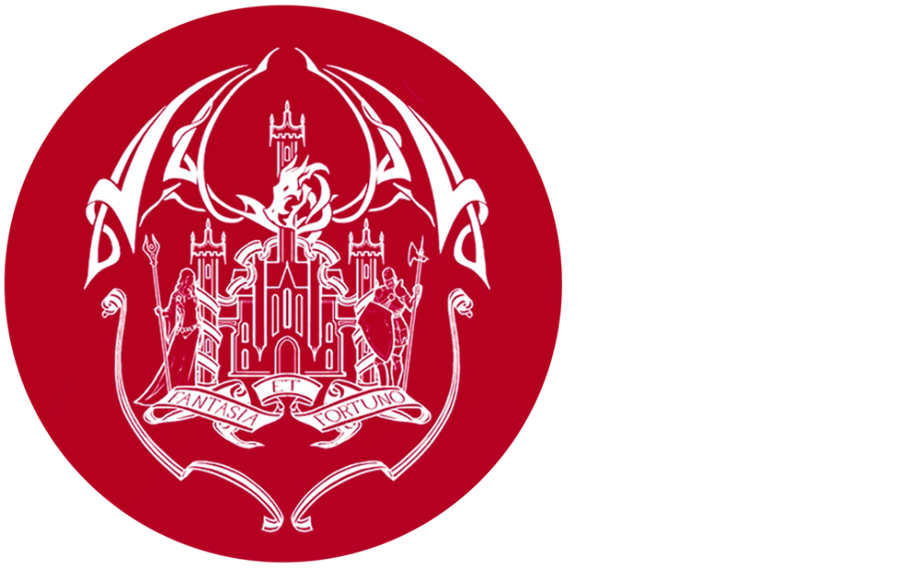 D&d logo advanced. D in a castle
