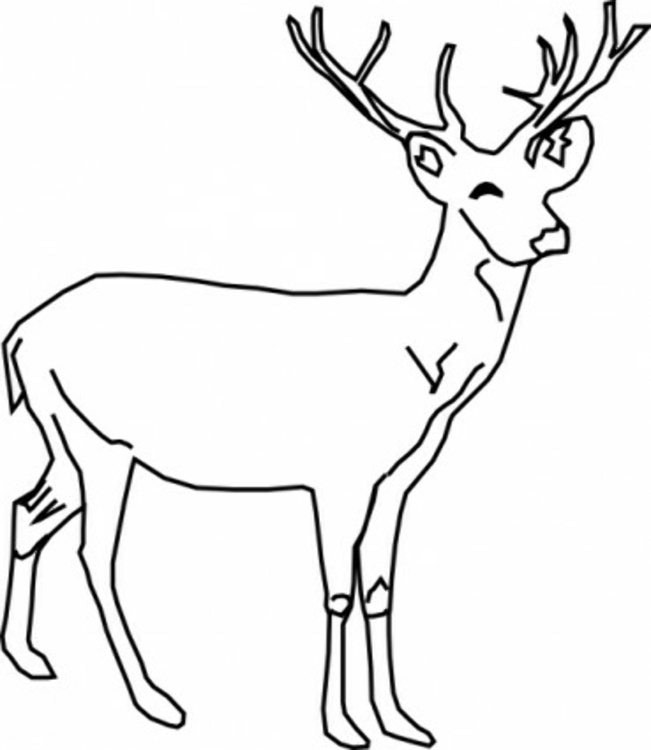 deer clipart outline