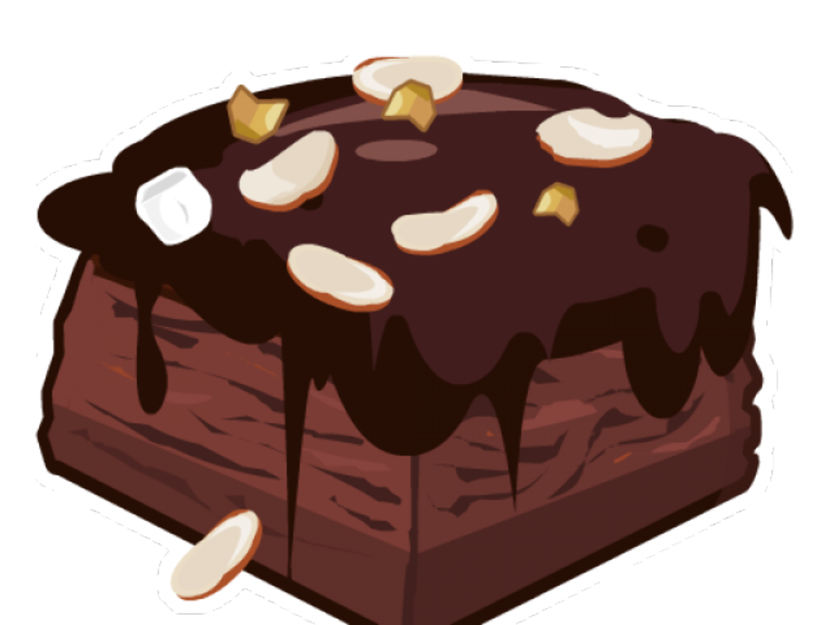 dessert clipart brownie
