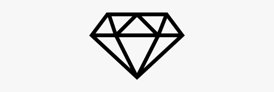 diamond clipart outline