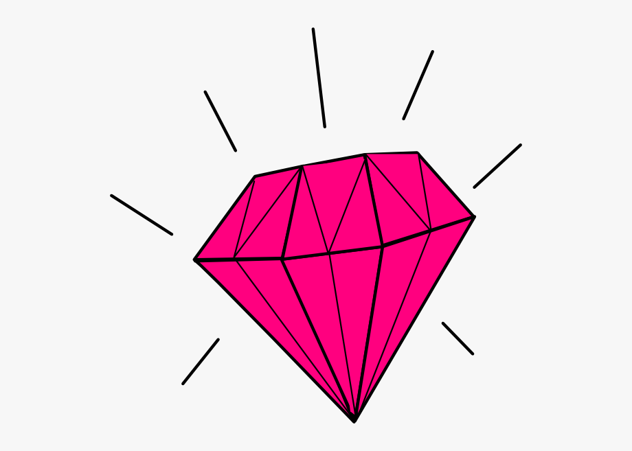 diamond clipart pink