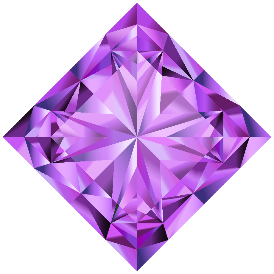 red and purple gems