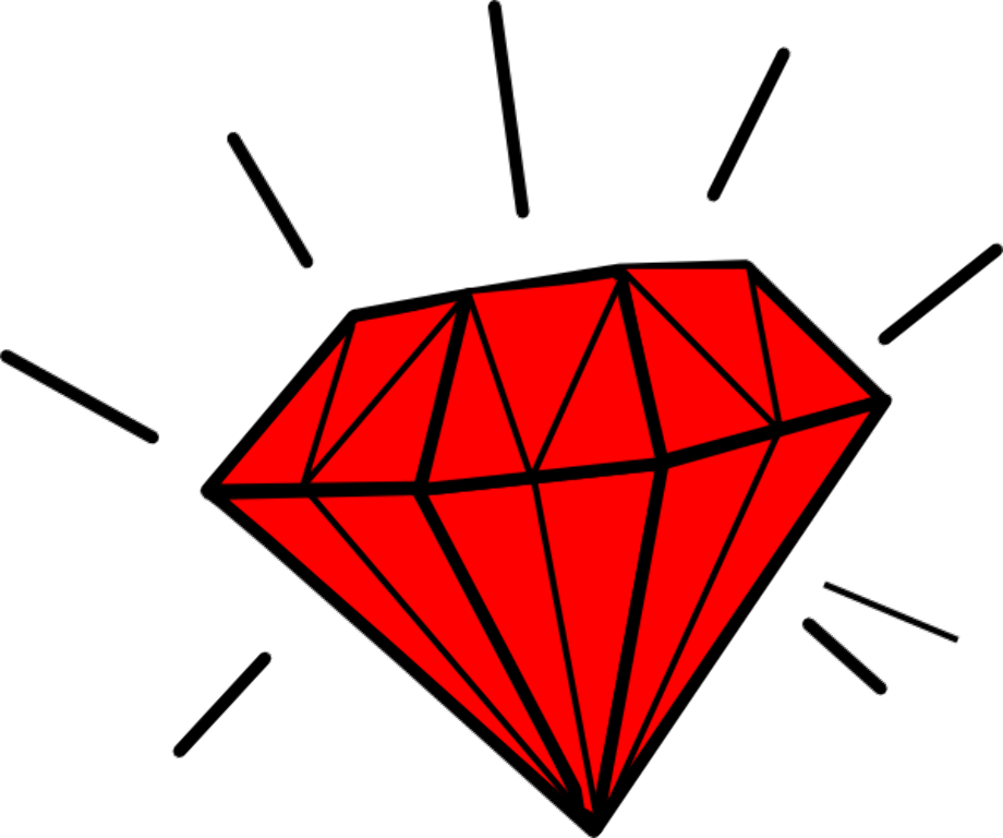 diamond clipart red