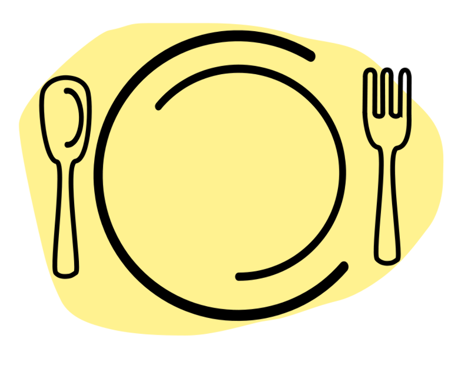 fork clipart plate