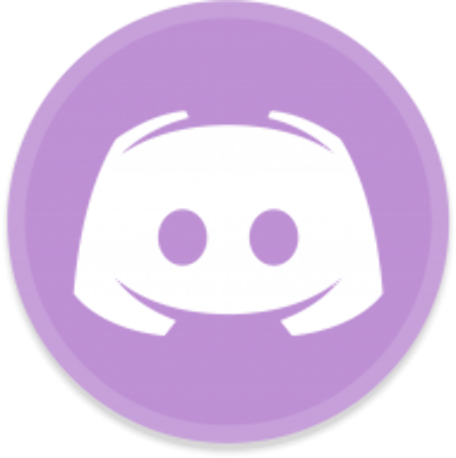 neon purple aesthetic discord logo