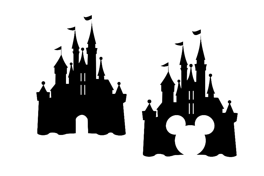 disney castle clipart silhouette