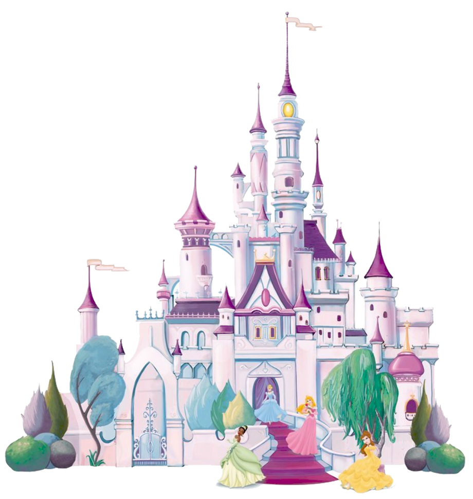 Download High Quality disney castle clipart colorful Transparent PNG