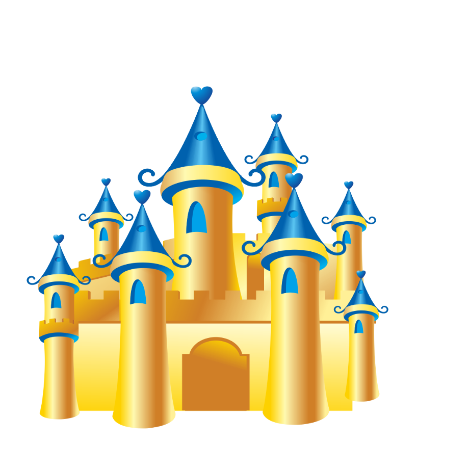 Download High Quality disney castle clipart gold