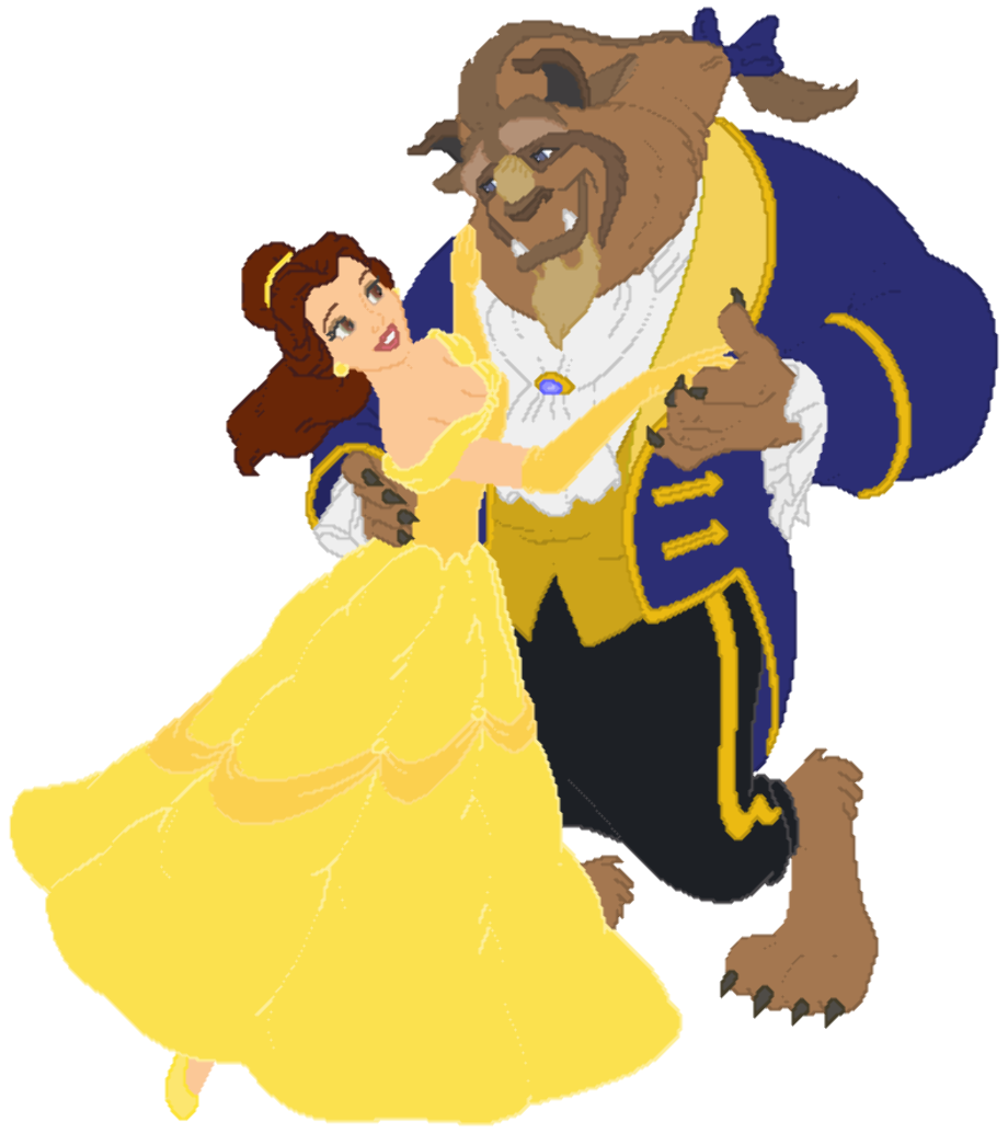 beauty and the beast clipart printable