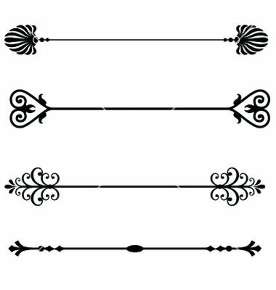 simple divider scroll lines