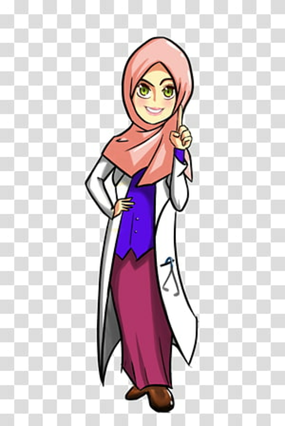 doctor clipart hijab