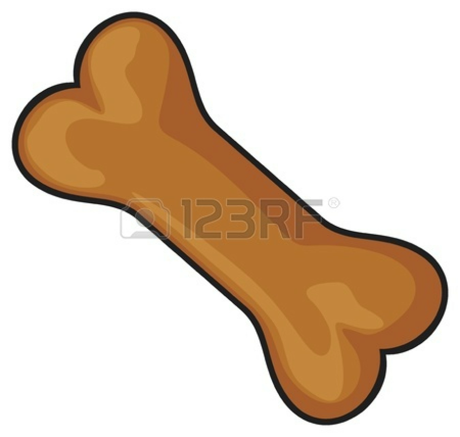 dog bone clipart brown