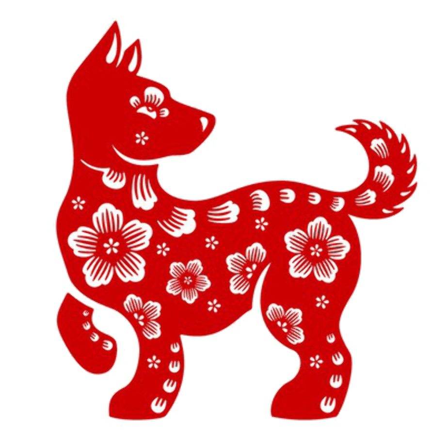 Dog clipart chinese new year