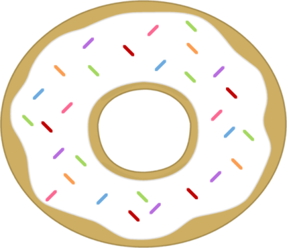 donut clipart white