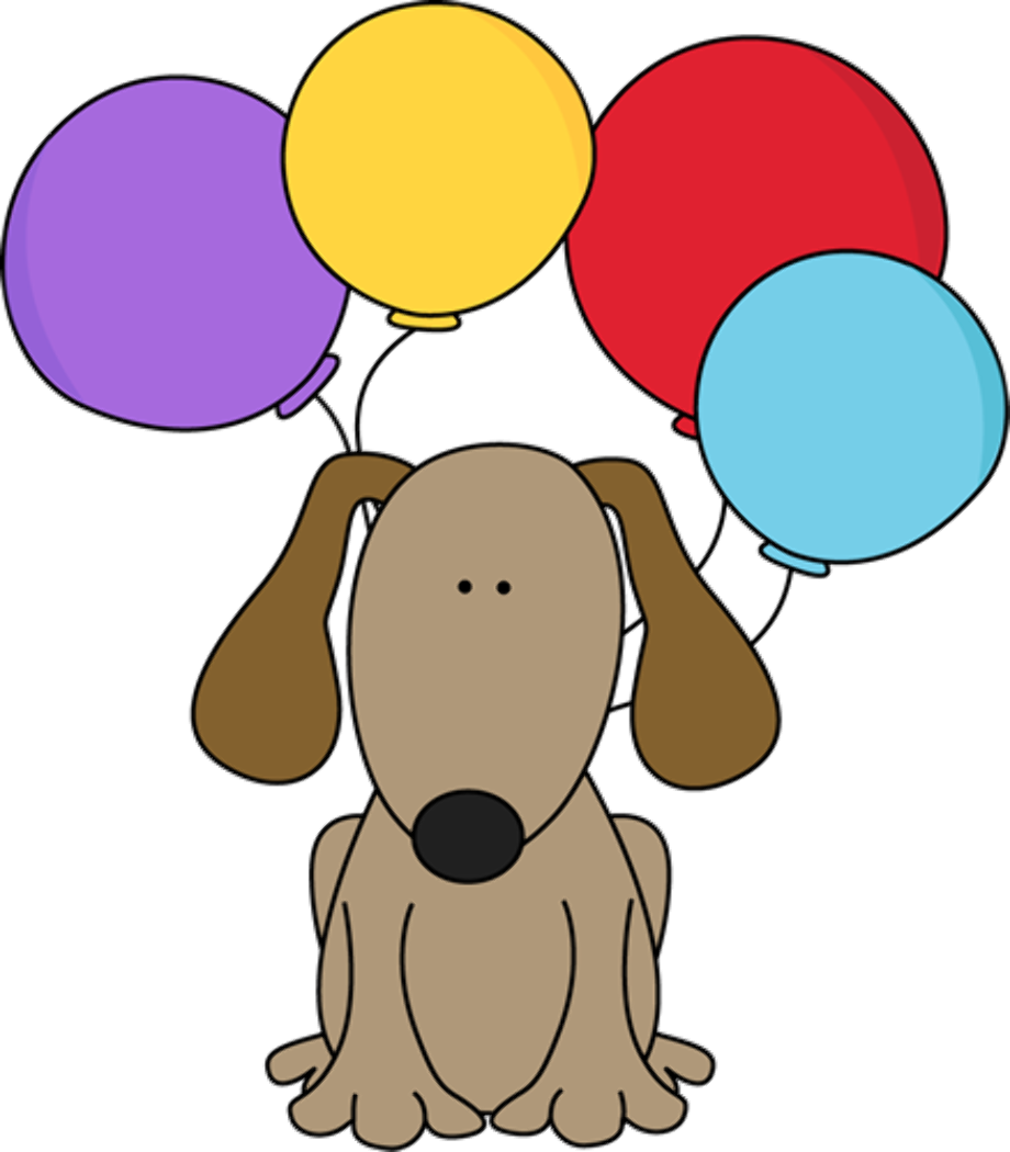 free birthday clipart dog