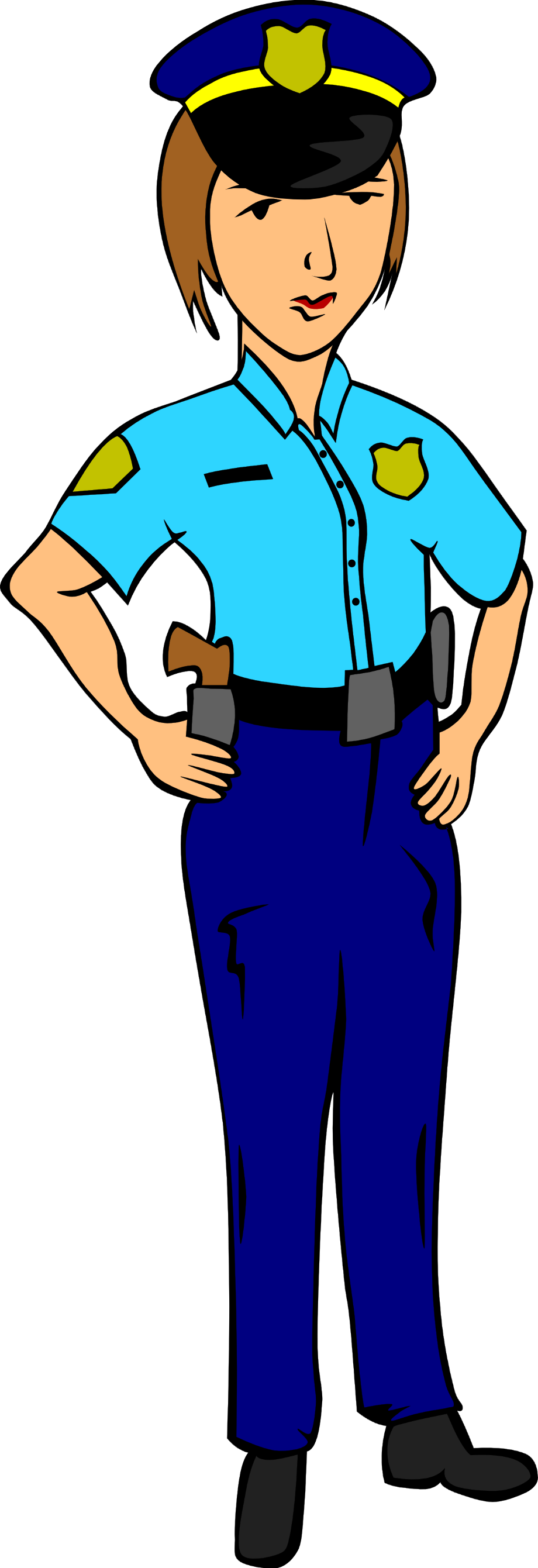 police clipart blue