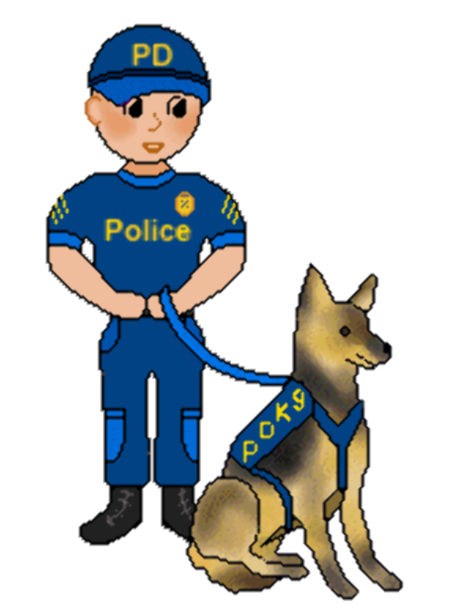 Dog clipart police officer