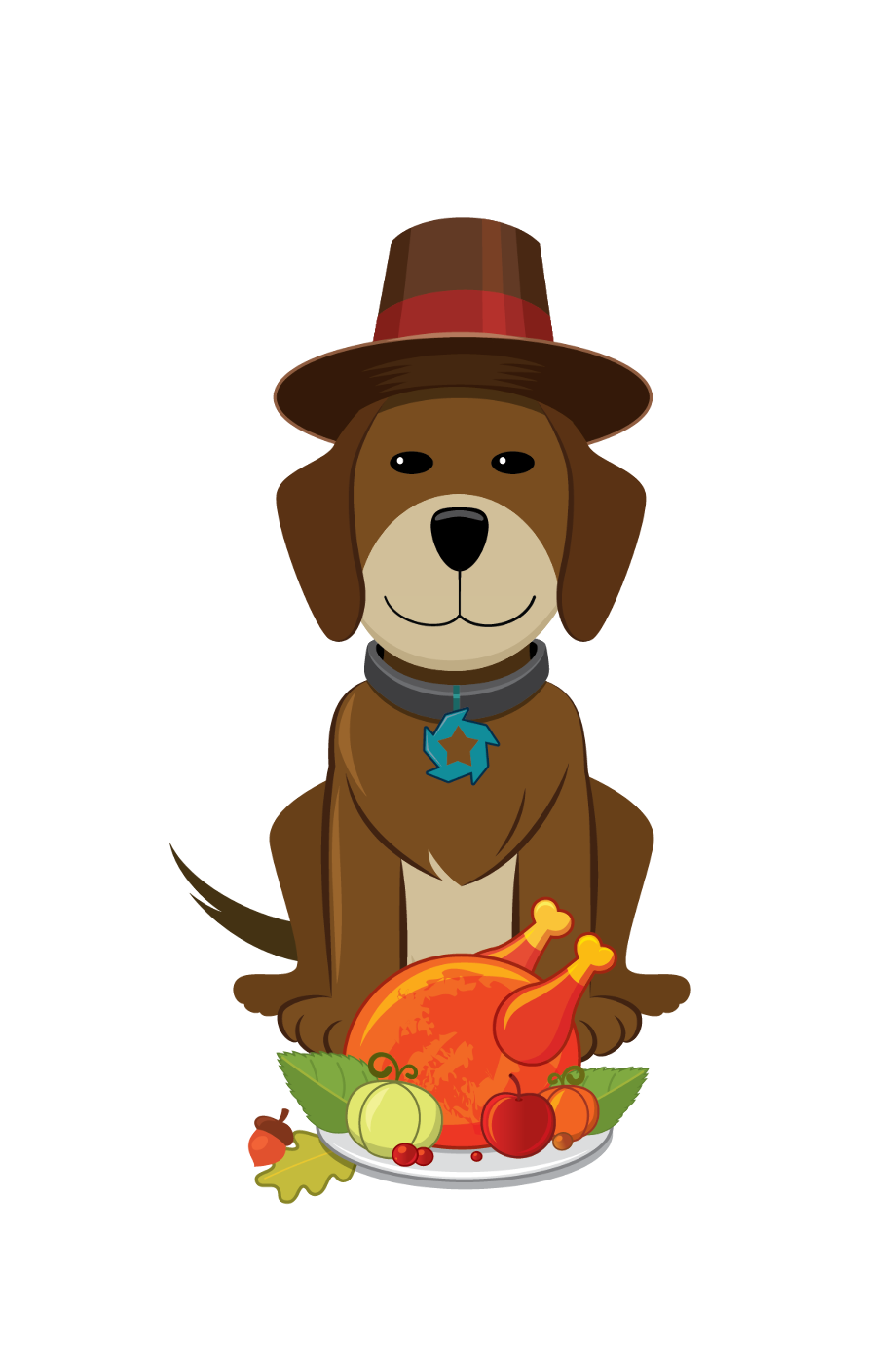 Download High Quality Dog clipart thanksgiving Transparent