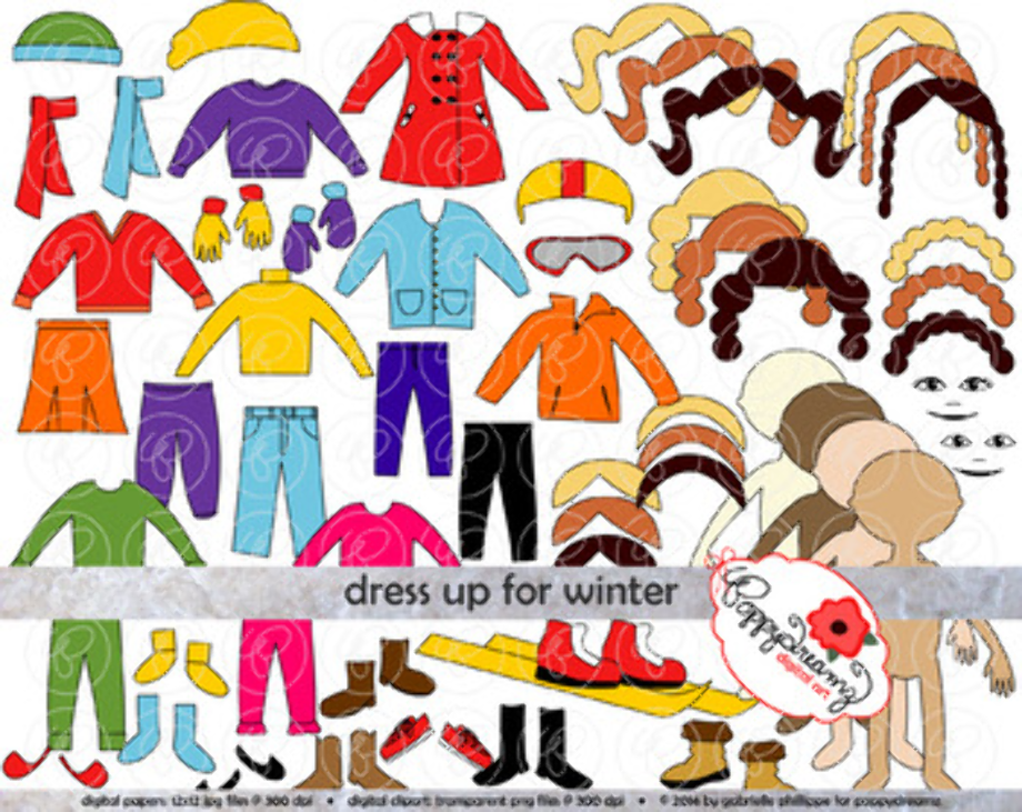 doll clipart paper