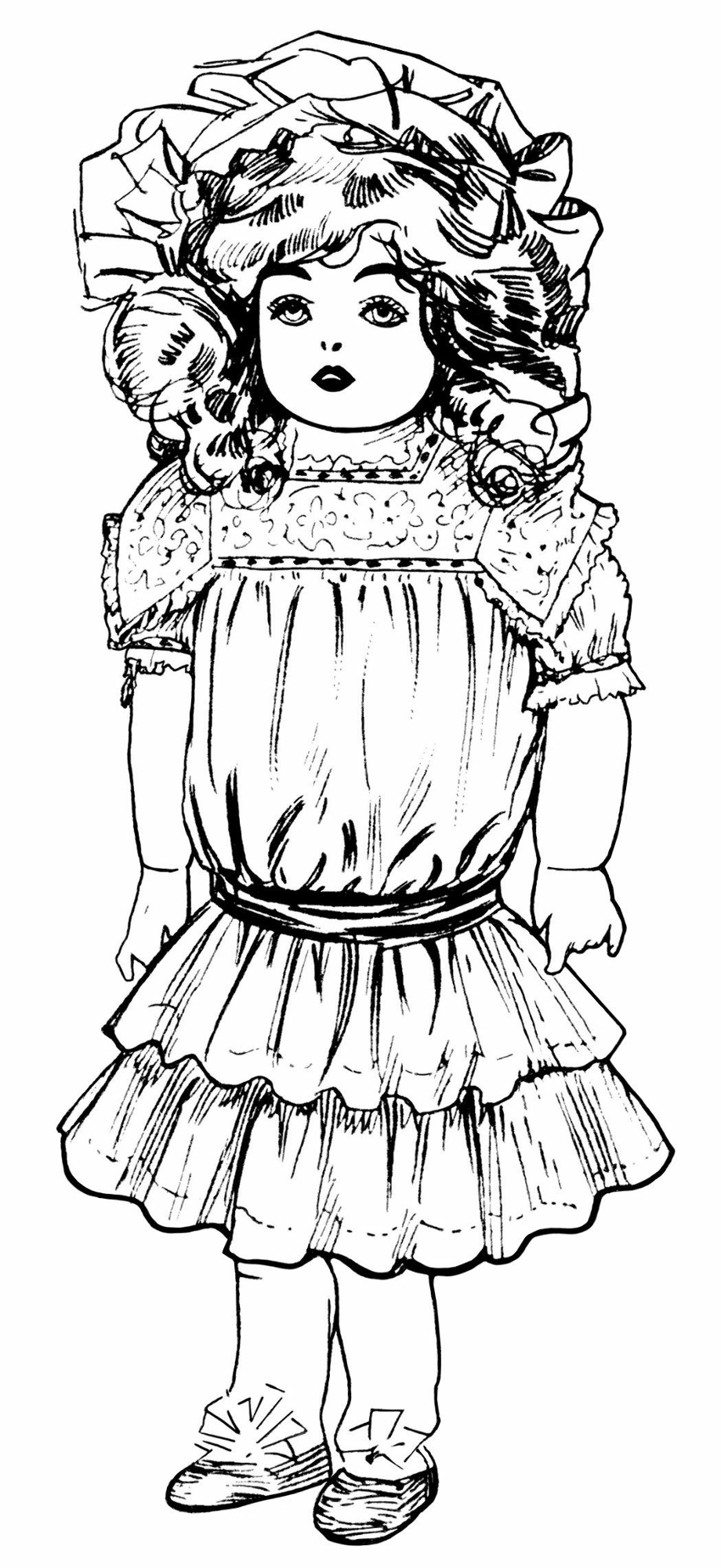 doll clipart victorian