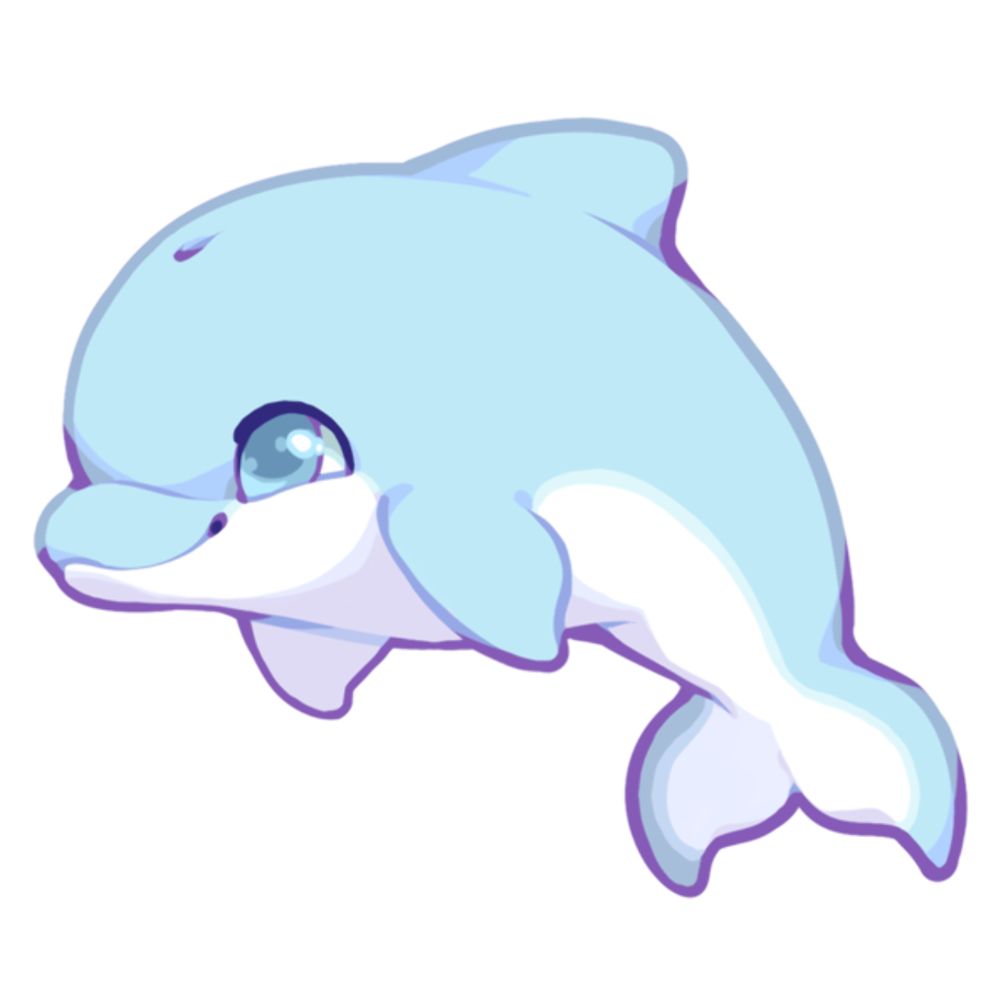 Download High Quality dolphin clipart kawaii Transparent PNG Images