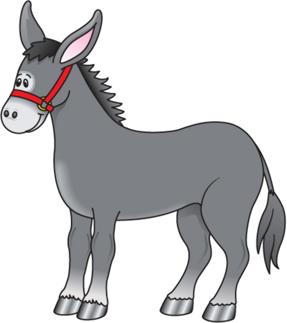 donkey clipart gray