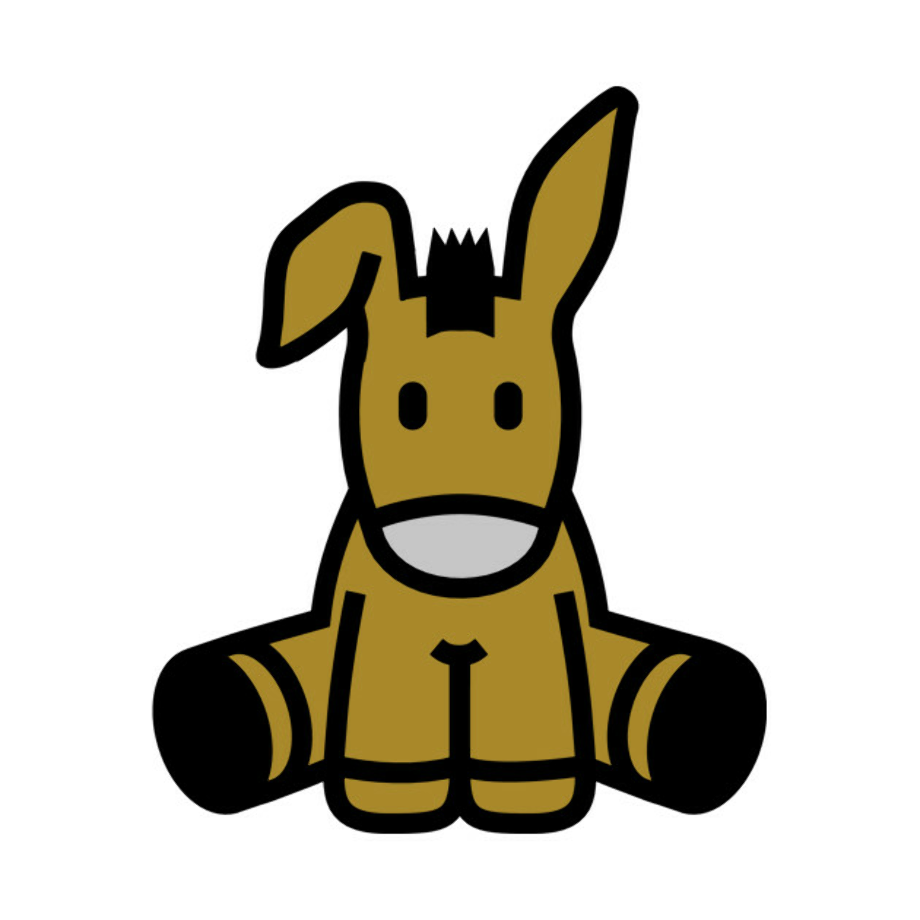 donkey clipart cute