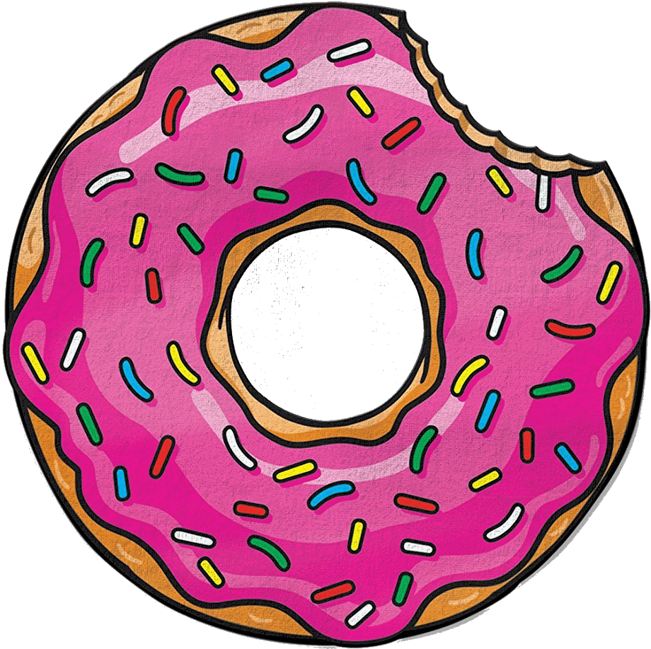 Donut De Dibujos Animados Vector Png Donut Clipart Comida Rosquilla ...