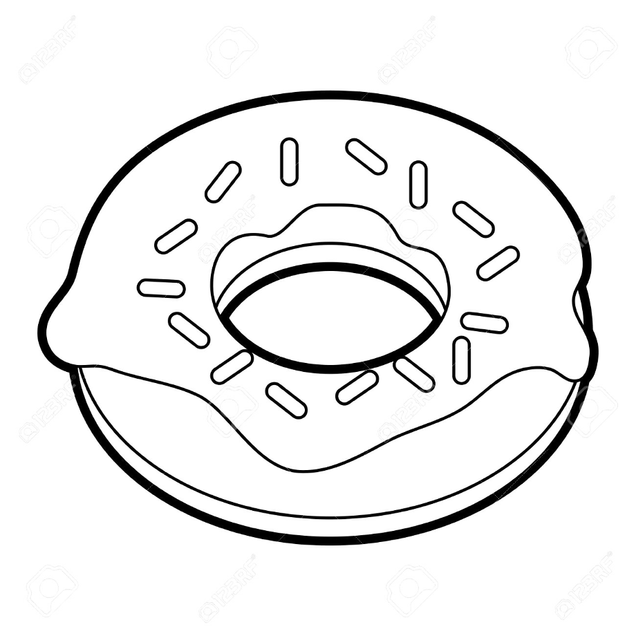 Download High Quality donut clipart black Transparent PNG Images - Art ...