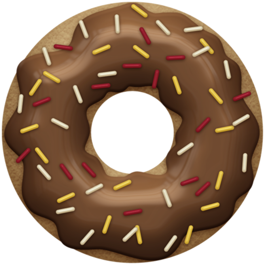 Chocolate Donut Clipart Doughnut Clipart Transparent Background Png ...