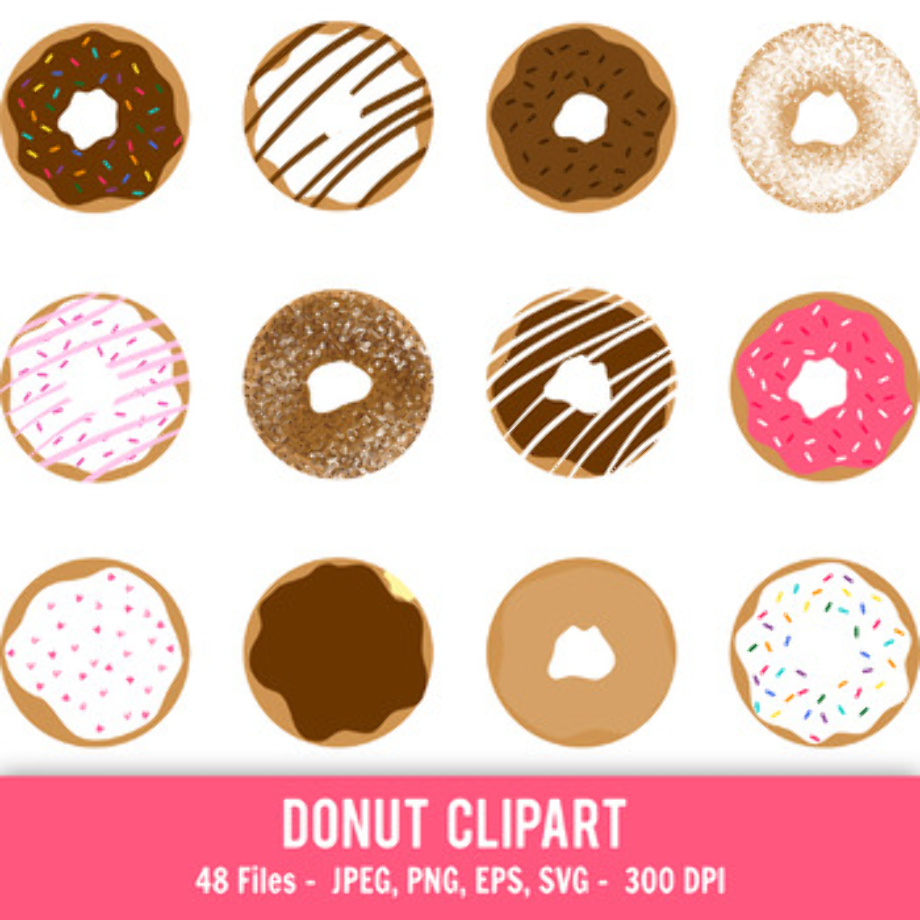 donut clipart printable