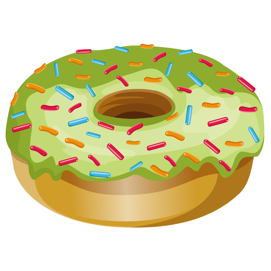 Download High Quality donut clip art green Transparent PNG