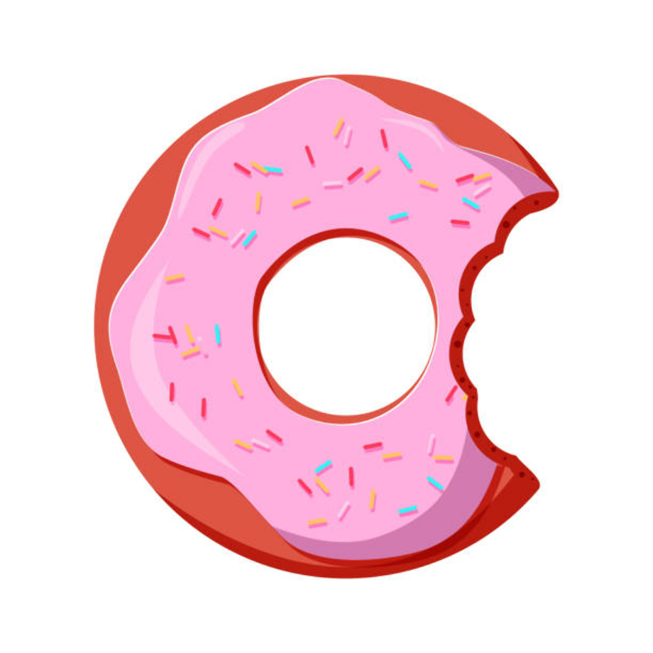 Download High Quality donut clipart half eaten Transparent PNG Images ...