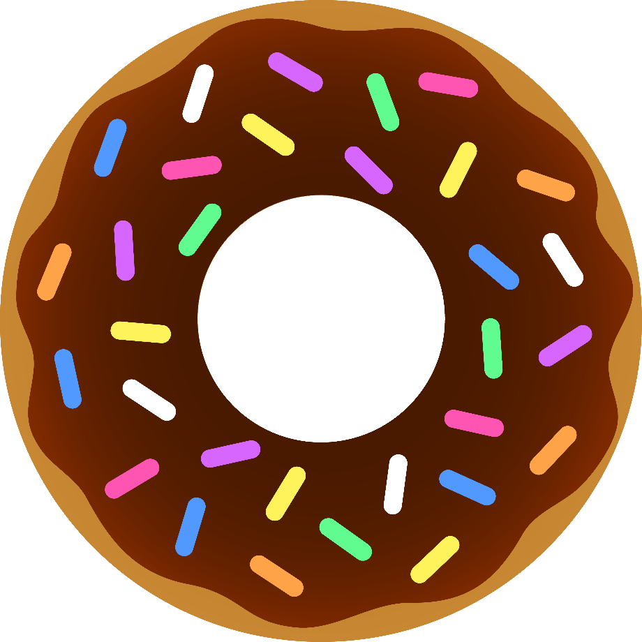 donut clip art sprinkles