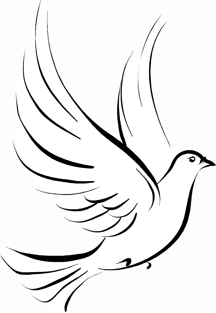 cross clipart dove