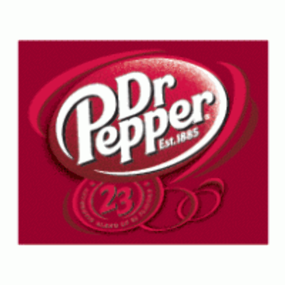dr pepper logo background