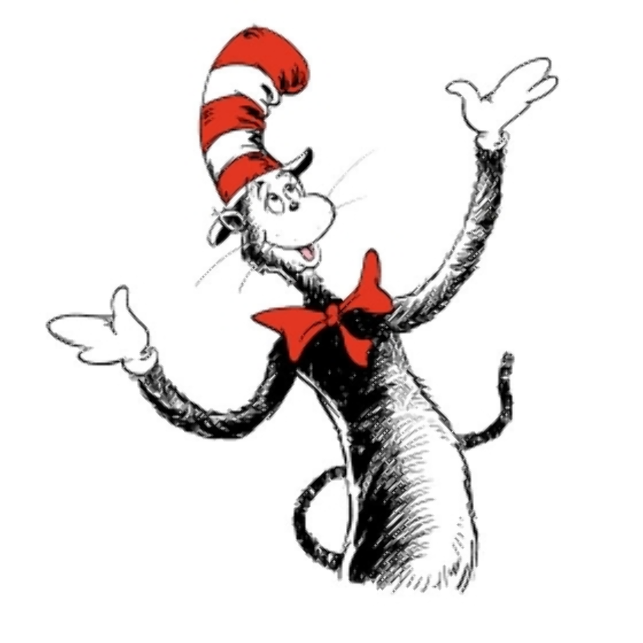 Download High Quality cat in the hat clipart reading Transparent PNG ...