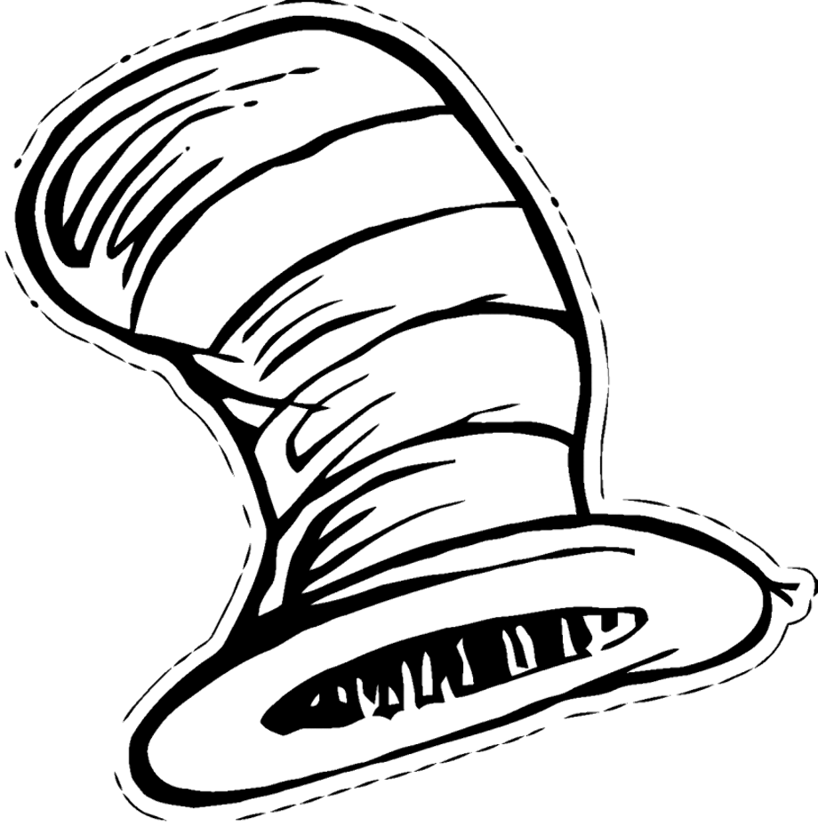 cat in the hat clipart artwork