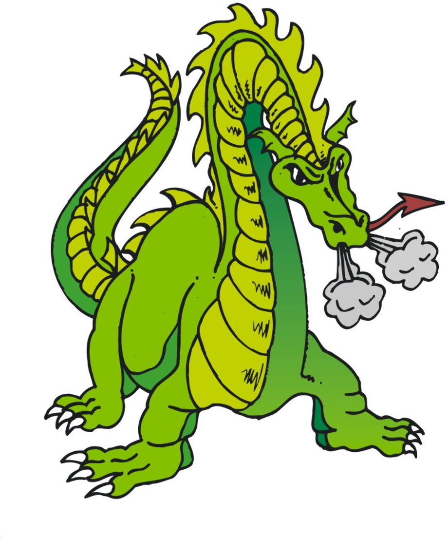 dragon clipart green
