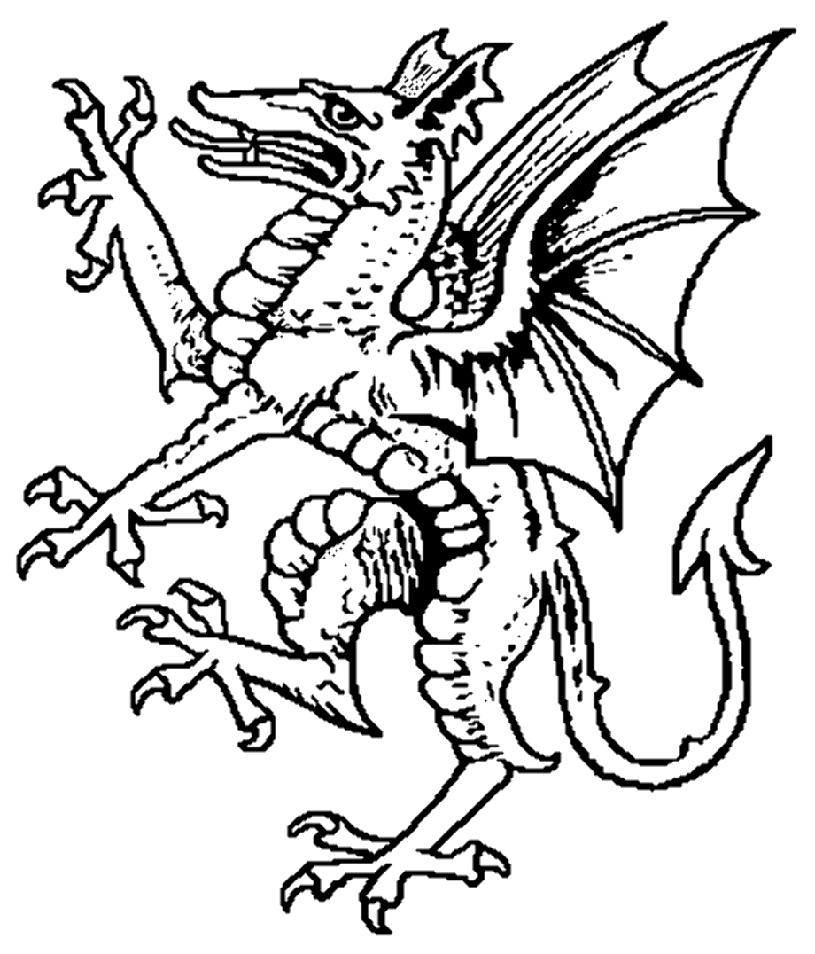 dragon clipart heraldic