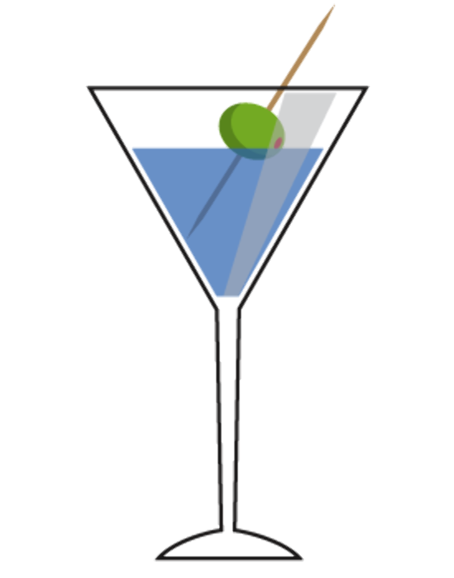 martini glass clipart graphic