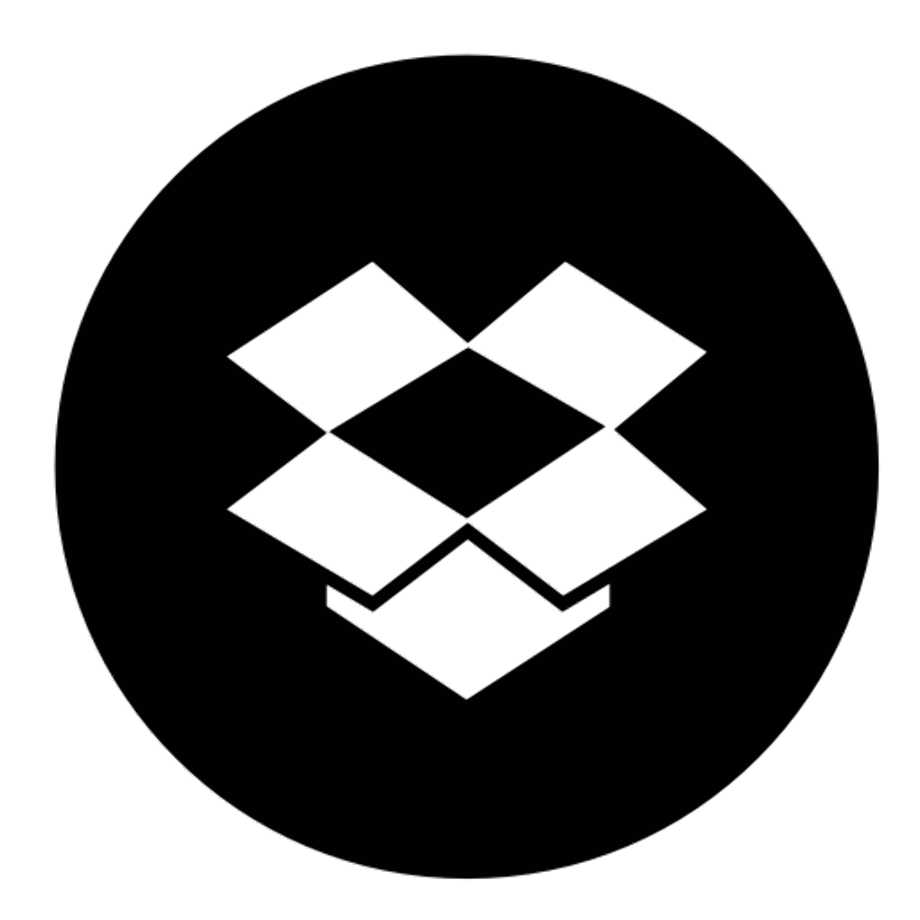 dropbox logo circle