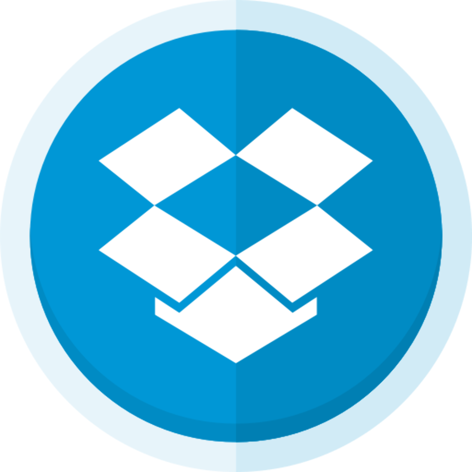 dropbox logo black and white