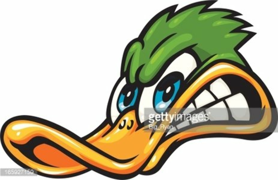 duck clipart angry