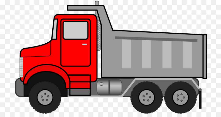 Download High Quality dump truck clipart red Transparent